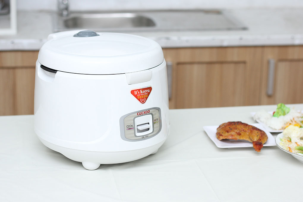 Nồi cơm điện Cuckoo CR-1051 1.8 Lít, Màu Vàng Trắng