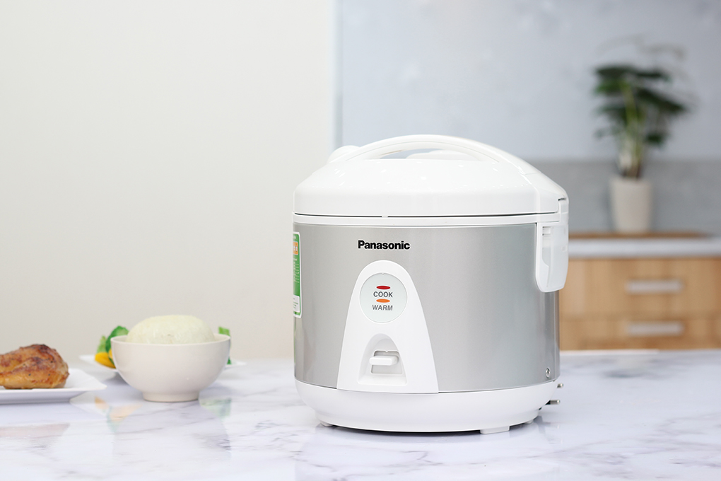 Nồi Cơm Điện Panasonic SR-MEV10LRA Nồi Cơ, 1 Lít, Màu ghi