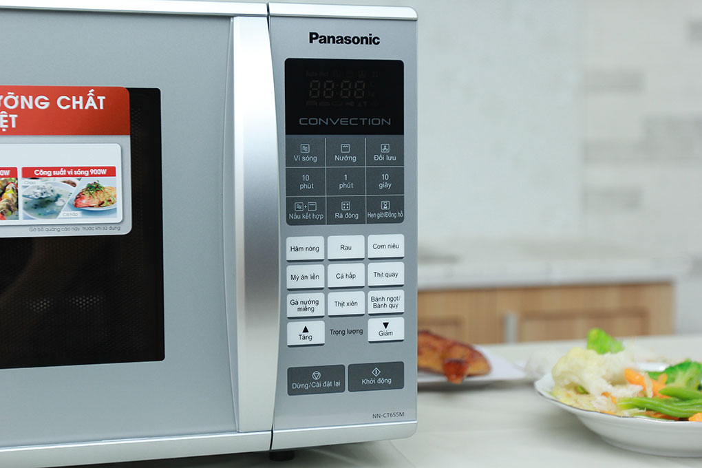 Lò vi sóng Panasonic NN-CT655MYUE 27 lít, điện tử, có nướng